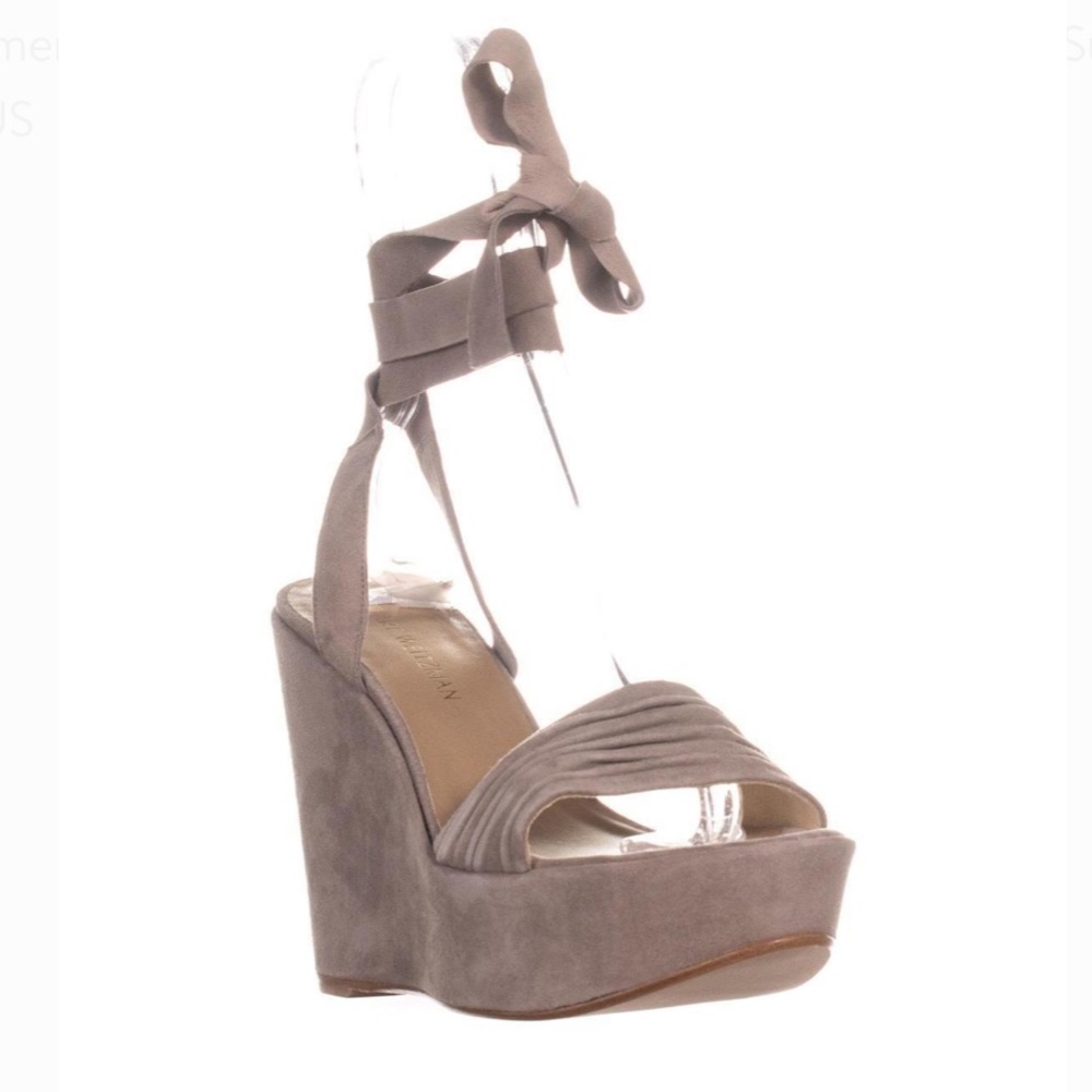 NWT suede Stuart Weitzman wedges - Picture 1 of 7